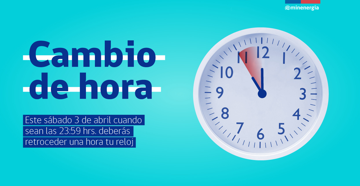 Este sábado comienza a regir el horario de invierno