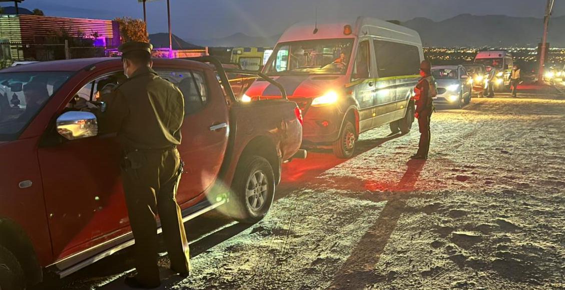 Rancagua: Realizan control de alcotest y narcotest a conductores en Carretera del Cobre