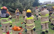 Bomberos reciben capacitación especializada para el combate de incendios forestales