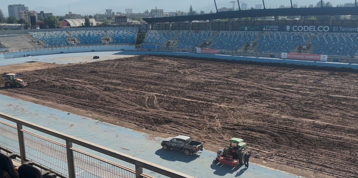 Inician trabajos de remodelación en Estadio El Teniente con miras al Mundial Sub 20