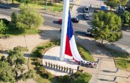 La Bandera Bicentenario vuelve a ondear en Rancagua en un día histórico para Chile